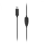 PC kancelárske slúchadlá HS-USB250 V2, stereo, čierne PC kancelárske slúchadlá HS-USB250 V2, stereo, čierne