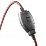 PC kancelárske slúchadlá HS-USB400 V2, stereo, čierne