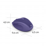 Bezdrôtová myš WM‑400, ergonomická, 6 tlačidiel, tichá, modrá