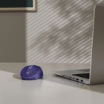 Bezdrôtová myš WM‑400, ergonomická, 6 tlačidiel, tichá, modrá