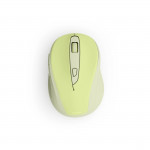 Bezdrôtová myš WM‑400, ergonomická, 6 tlačidiel, tichá, zelená