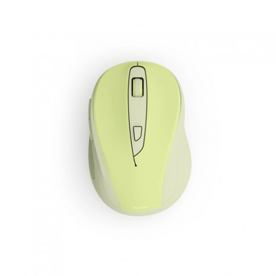 Bezdrôtová myš WM‑400, ergonomická, 6 tlačidiel, tichá, zelená