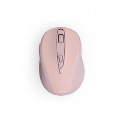 Bezdrôtová myš WM‑400, ergonomická, 6 tlačidiel, tichá, ružová