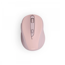 Bezdrôtová myš WM‑400, ergonomická, 6 tlačidiel, tichá, ružová