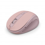 Bezdrôtová myš WM‑400, ergonomická, 6 tlačidiel, tichá, ružová