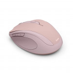 Bezdrôtová myš WM‑400, ergonomická, 6 tlačidiel, tichá, ružová
