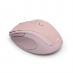 Bezdrôtová myš WM‑400, ergonomická, 6 tlačidiel, tichá, ružová