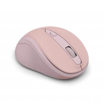Bezdrôtová myš WM‑400, ergonomická, 6 tlačidiel, tichá, ružová