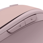 Bezdrôtová myš WM‑400, ergonomická, 6 tlačidiel, tichá, ružová