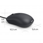 USB myš CM‑200, optická, 4 tlačidlá, tichá, s káblom, čierna USB myš CM‑200, optická, 4 tlačidlá, tichá, s káblom, čierna