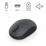 Mini bezdrôtová myš WM‑150, optická, 3 tlačidlá, tichá, čierna