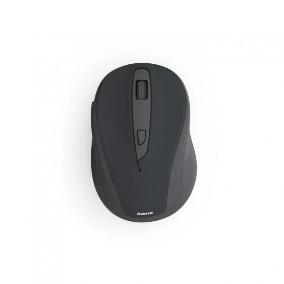 Bezdrôtová myš WM‑400, ergonomická, 6 tlačidiel, tichá, čierna