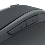 Bezdrôtová myš WM‑400, ergonomická, 6 tlačidiel, tichá, čierna