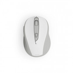 Bezdrôtová myš WM‑400, ergonomická, 6 tlačidiel, tichá, biela