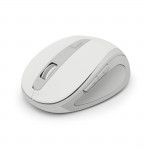 Bezdrôtová myš WM‑400, ergonomická, 6 tlačidiel, tichá, biela