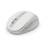 Bezdrôtová myš WM‑400, ergonomická, 6 tlačidiel, tichá, biela