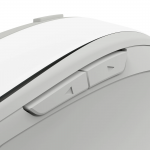 Bezdrôtová myš WM‑400, ergonomická, 6 tlačidiel, tichá, biela