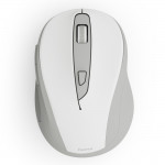 Bezdrôtová myš WM‑400, ergonomická, 6 tlačidiel, tichá, biela
