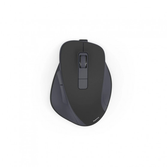 Bezdrôt. myš WM-500, ergonomická, 6 tlačidiel, tichá, akumulátor, čierna