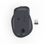 Bezdrôt. myš WM-500, ergonomická, 6 tlačidiel, tichá, akumulátor, čierna