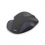 Bezdrôt. myš WM-500, ergonomická, 6 tlačidiel, tichá, akumulátor, čierna