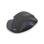 Bezdrôt. myš WM-500, ergonomická, 6 tlačidiel, tichá, akumulátor, čierna