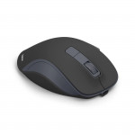 Bezdrôt. myš WM-500, ergonomická, 6 tlačidiel, tichá, akumulátor, čierna