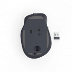 Bezdrôt. myš WM-500, ergonomická, 6 tlačidiel, tichá, akumulátor, čierna