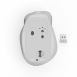 Bezdrôtová myš WM‑500, ergonomická, 6 tlačidiel, tichá, akumulátor, biela