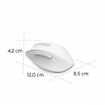Bezdrôtová myš WM‑500, ergonomická, 6 tlačidiel, tichá, akumulátor, biela