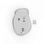 Bezdrôtová myš WM‑500, ergonomická, 6 tlačidiel, tichá, akumulátor, biela
