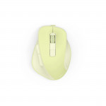 Bezdrôt. myš WM-500, ergonomická, 6 tlačidiel, tichá, akumulátor, zelená