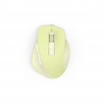 Bezdrôt. myš WM-500, ergonomická, 6 tlačidiel, tichá, akumulátor, zelená