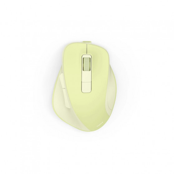 Bezdrôt. myš WM-500, ergonomická, 6 tlačidiel, tichá, akumulátor, zelená