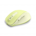 Bezdrôt. myš WM-500, ergonomická, 6 tlačidiel, tichá, akumulátor, zelená