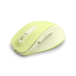 Bezdrôt. myš WM-500, ergonomická, 6 tlačidiel, tichá, akumulátor, zelená