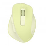 Bezdrôt. myš WM-500, ergonomická, 6 tlačidiel, tichá, akumulátor, zelená