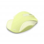 Bezdrôt. myš WM-500, ergonomická, 6 tlačidiel, tichá, akumulátor, zelená