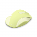 Bezdrôt. myš WM-500, ergonomická, 6 tlačidiel, tichá, akumulátor, zelená