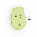 Bezdrôt. myš WM-500, ergonomická, 6 tlačidiel, tichá, akumulátor, zelená