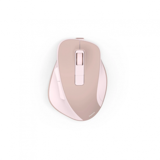Bezdrôt. myš WM-500, ergonomická, 6 tlačidiel, tichá, akumulátor, ružová