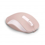 Bezdrôt. myš WM-500, ergonomická, 6 tlačidiel, tichá, akumulátor, ružová