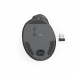 Vertikálna ergonomická myš pre ľavákov EWM-600L, viac zariadení, čierna