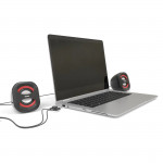 Reproduktory na notebook Sonic Mobil 183, čierno/červené