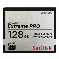 CFast Extreme Pro 2.0 128GB, VPG 130, 525MB/Sec
