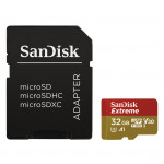 MicroSDHC Extreme 32GB (A1/ V30/ U3/ R100/ W60) + Adapter Mobile