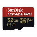 MicroSDHC Extreme Pro 32GB (A1/ V30/ U3/ R100/ W90) + Adapter Mobile