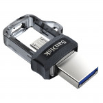 Ultra Dual USB m 256GB, USB 3.0, 150 MB/S, Black/Clear