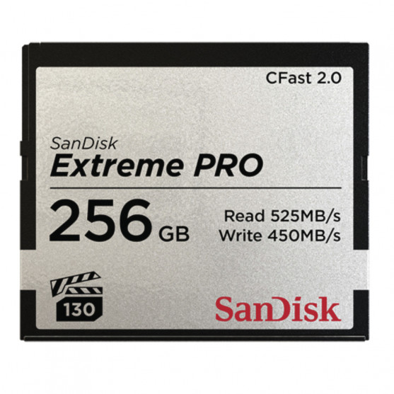 CFast Memory Card Extreme Pro, CFast 2.0, 256GB CFast Memory Card Extreme Pro, CFast 2.0, 256GB