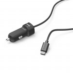 Nabíjačka do auta, USB Type-C, 3 A, čierna